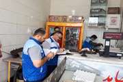 بازدید اکیپ های بازرسی ستادی دامپزشکی کردستان از مراکز عرضه فرآورده های خام دامی شهرستان ها