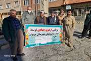 برگزاری اردوی جهادی شبکه دامپزشکی شهرستان مریوان به مناسبت هفته بسیج در روستای دری 
