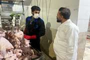 بازدید مسئول دفتر نمایندگی ولی فقیه در دامپزشکی کردستان از کشتارگاه طیور شهرستان قروه