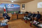 دیدار مدیرکل دامپزشکی استان کردستان و هیئت همراه، شامل معاون سلامت و رئیس شبکه دامپزشکی با فرماندار شهرستان سروآباد