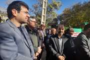 حضور رئیس و پرسنل شبکه دامپزشکی شهرستان بیجار در راهپیمایی 13 آبان