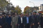 شرکت مدیر کل و کارکنان دامپزشکی کردستان در راهپیمایی دوم آذر همزمان باحضور گسترده مردم