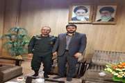 دیدار مدیر کل دامپزشکی کردستان با سردار رجبی فرمانده سپاه منطقه کردستان