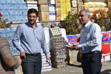 ارسال اولین محموله کمک های جامعه دامپزشکی استان کردستان به مناطق زلزله زده استان کرمانشاه-23 آبان96
