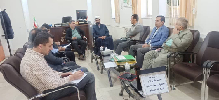  برگزاری نشست تخصصی بررسی چالش‌ها و نواقص کشتارگاه دام مریوان